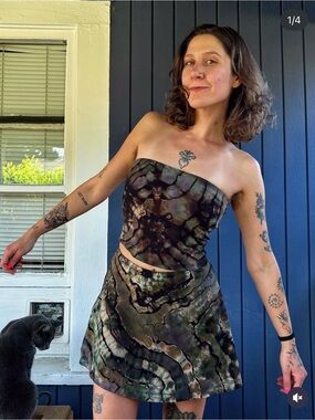 Hand Tie Dye Skort